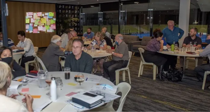 Impartial facilitator running a strategic planning workshop in Perth
